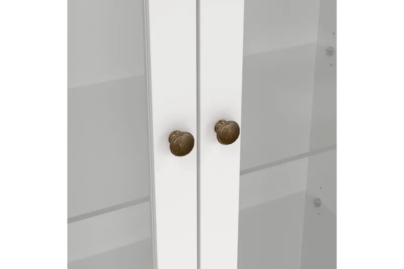 Shoiba Vitriinikaappi 96x201 cm - Valkoinen - Säilytys - Kaappi - Vitriini