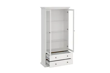 Shoiba Vitriinikaappi 96x201 cm - Valkoinen - Säilytys - Kaappi - Vitriini