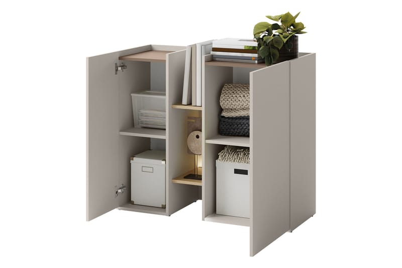 Sigma Highboard - Musta - Säilytys - Kaappi - Säilytyskaappi