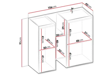Sigma Highboard - Musta - Säilytys - Kaappi - Säilytyskaappi