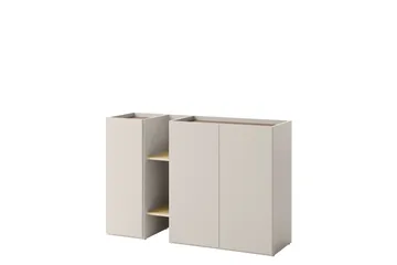 Sigma Highboard - Vaalean Harmaa/Beige - Säilytys - Kaappi - Säilytyskaappi