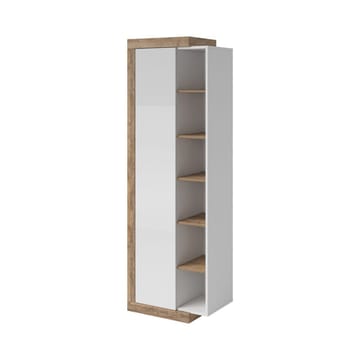 Sintra vitriinikaappi 67 cm 1 ovella puuta - Valkoinen - Säilytys - Kaappi - Vitriini