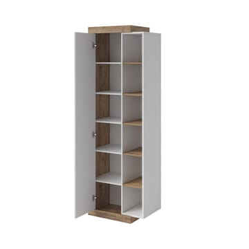 Sintra vitriinikaappi 67 cm 1 ovella puuta - Valkoinen - Säilytys - Kaappi - Vitriini