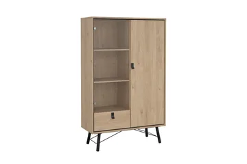Tadami Vitriinikaappi 102x162 cm - Luonnonväri - Säilytys - Kaappi - Vitriini