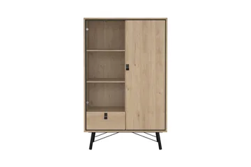 Tadami Vitriinikaappi 102x162 cm - Luonnonväri - Säilytys - Kaappi - Vitriini