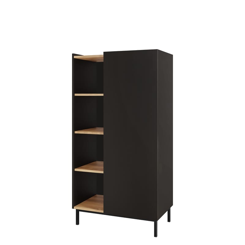 Tavrin Highboard-kaappi 140 cm - Musta - Säilytys - Kaappi - Säilytyskaappi