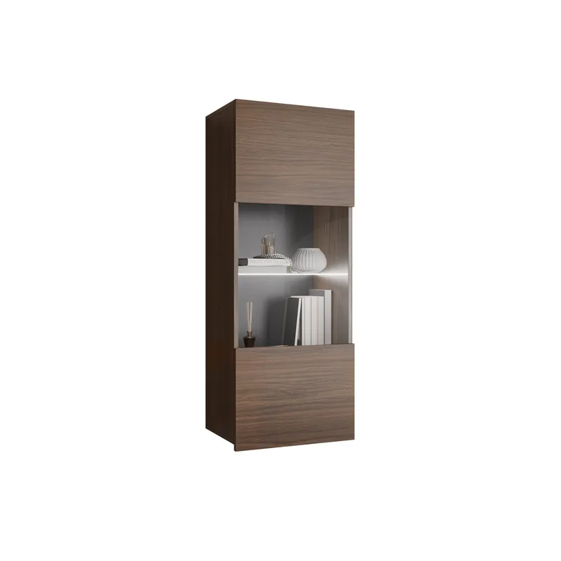 Tessan-vitriiinikaappi 45x117 cm, ruskea