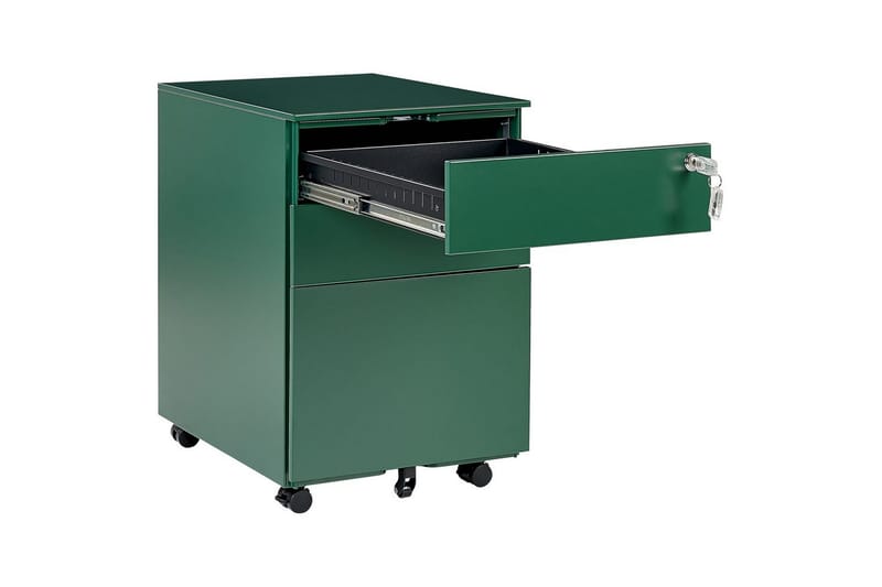 Toimistokaappi Cami Vihreä - Vihreä - Säilytys - Kaappi - Säilytyskaappi