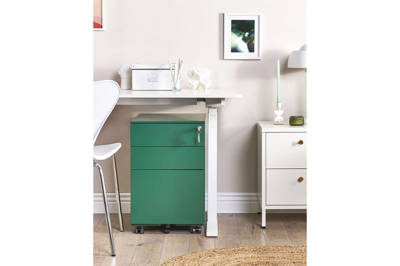 Toimistokaappi Cami Vihreä - Vihreä - Säilytys - Kaappi - Säilytyskaappi