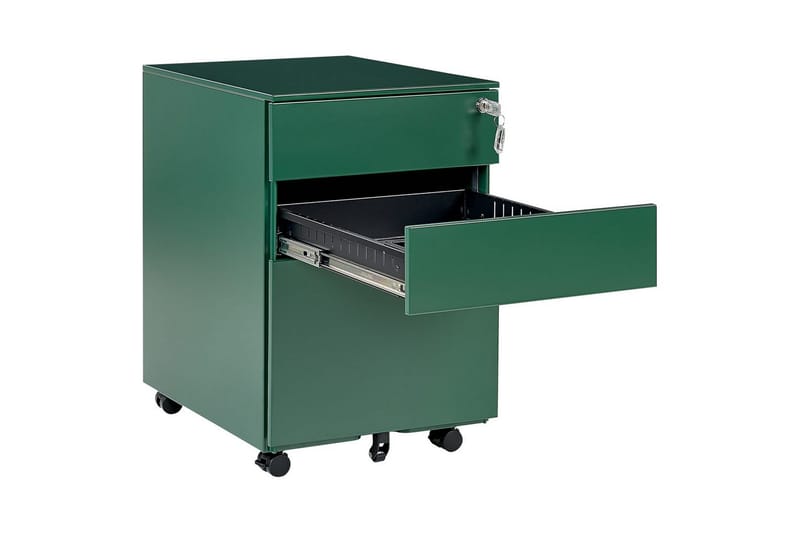 Toimistokaappi Cami Vihreä - Vihreä - Säilytys - Kaappi - Säilytyskaappi