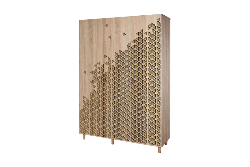 Vaatekaappi Gillberga 135 cm - Ruskea - Säilytys - Kaappi - Säilytyskaappi