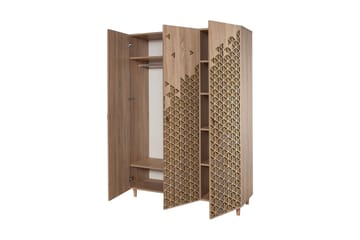Vaatekaappi Gillberga 135 cm - Ruskea - Säilytys - Kaappi - Säilytyskaappi