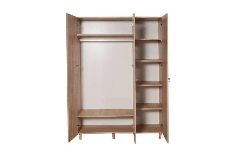 Vaatekaappi Gillberga 135 cm - Ruskea - Säilytys - Kaappi - Säilytyskaappi