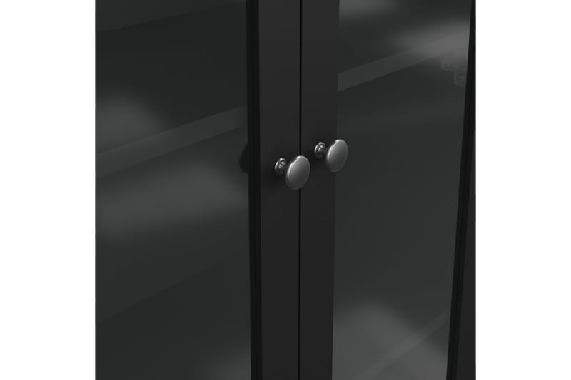 Vallvidera Vitriinikaappi 78,05x199 cm - Musta - Säilytys - Kaappi - Vitriini