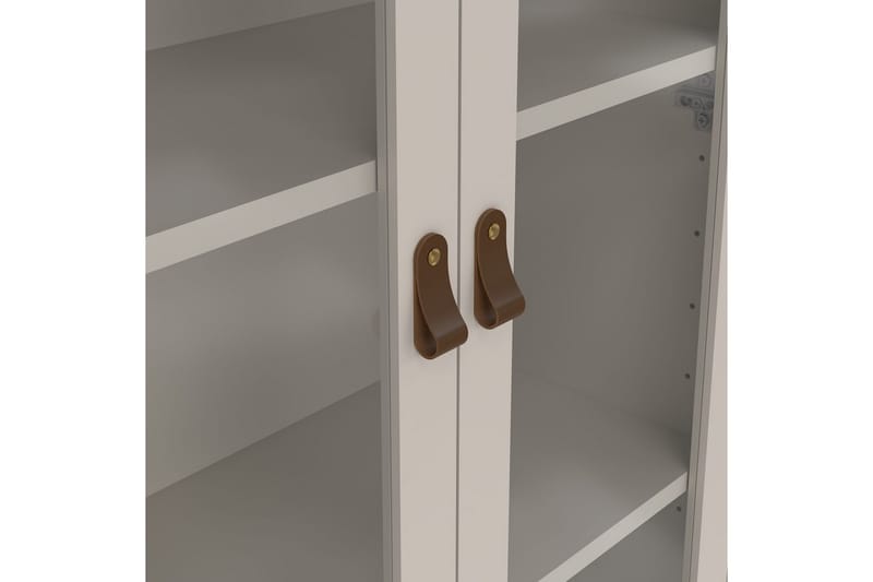 Vallvidera Vitriinikaappi 78x199 cm - Beige - Säilytys - Kaappi - Vitriini