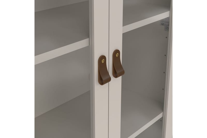 Vallvidera Vitriinikaappi 78x199 cm - Beige - Säilytys - Kaappi - Vitriini