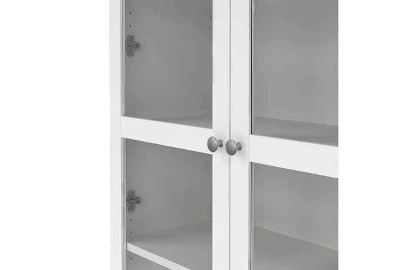 Valnorin Vitriinikaappi 89x203 cm - Valkoinen - Säilytys - Kaappi - Vitriini