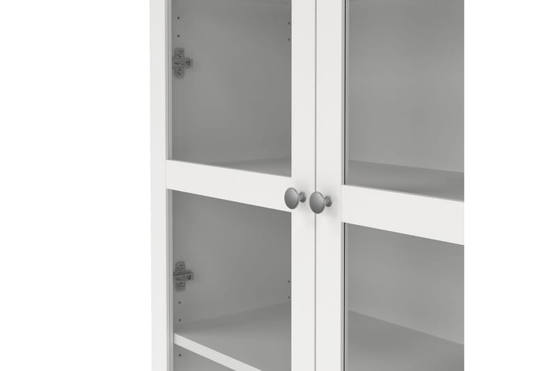 Valnorin Vitriinikaappi 89x203 cm - Valkoinen - Säilytys - Kaappi - Vitriini