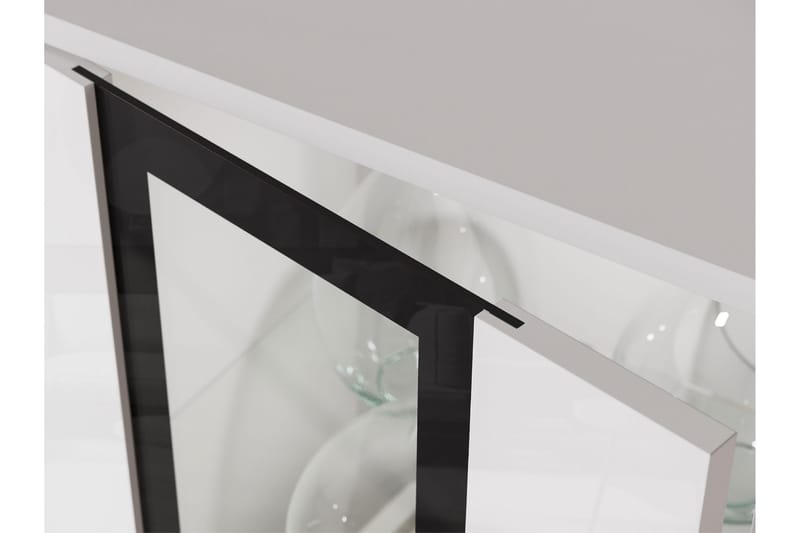 Vanha Highboard - Ruskea/Valkoinen - Säilytys - Kaappi - Säilytyskaappi