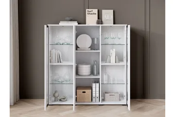Vanha Highboard - Valkoinen - Säilytys - Kaappi - Säilytyskaappi