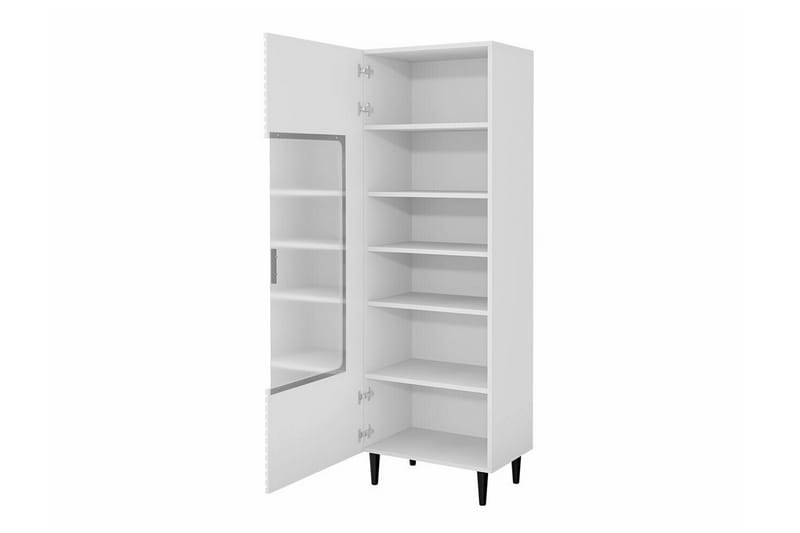 Lasivitriini Kintore 180 cm - Musta - Säilytys - Kaappi - Vitriini