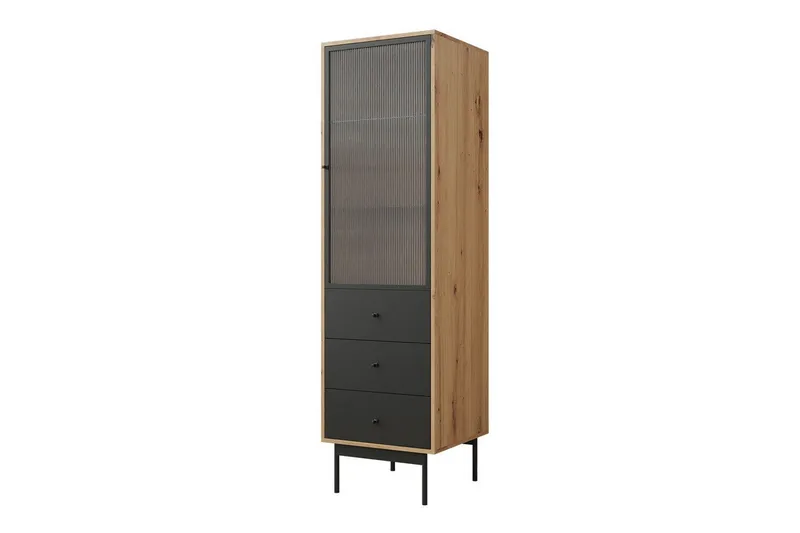 Lasivitriini Kintore 180 cm, Musta