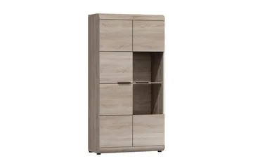 Link vitriinikaappi 80x37x158 cm - Säilytys - Kaappi - Vitriini
