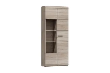 Link vitriinikaappi 80x37x194 cm - Säilytys - Kaappi - Vitriini
