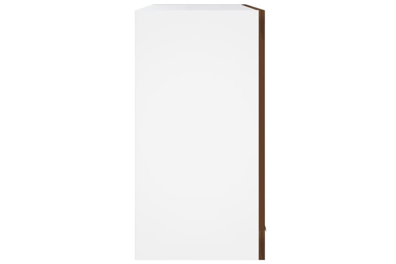 Riippuva lasikaappi ruskea tammi 60x31x60 cm tekninen puu - Ruskea - Säilytys - Kaappi - Vitriini