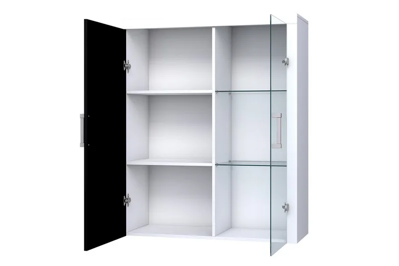 Samba Vitrinskåp 90x35x111 cm Black - Säilytys - Kaappi - Vitriini