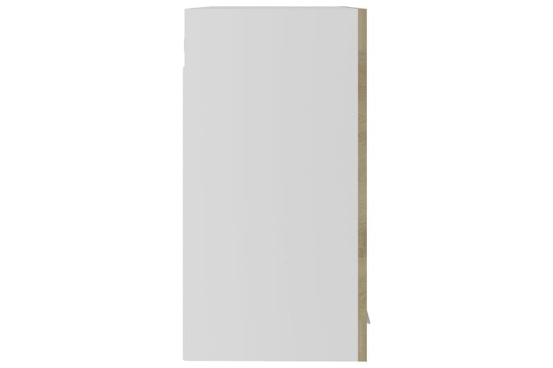 Seinäkaappi lasilla Sonoma-tammi 60x31x60 cm lastulevy - Ruskea - Säilytys - Kaappi - Vitriini