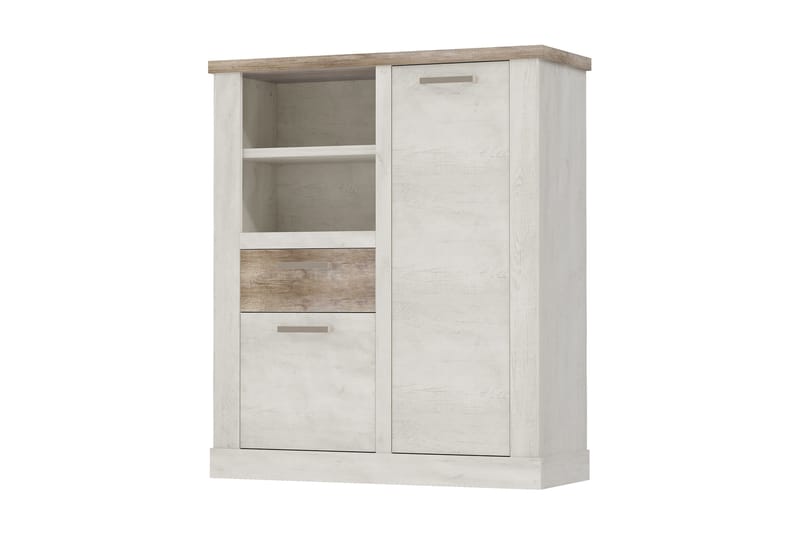 Senkki Breage 41x110 cm - Ruskea/Valkoinen - Säilytys - Kaappi - Vitriini
