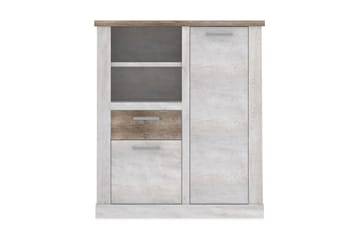 Senkki Breage 41x110 cm - Ruskea/Valkoinen - Säilytys - Kaappi - Vitriini