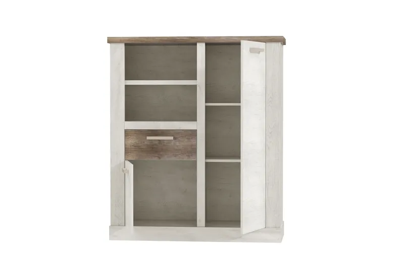 Senkki Breage 41x110 cm - Ruskea/Valkoinen - Säilytys - Kaappi - Vitriini