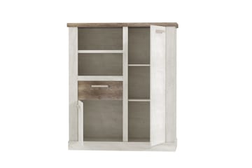 Senkki Breage 41x110 cm - Ruskea/Valkoinen - Säilytys - Kaappi - Vitriini