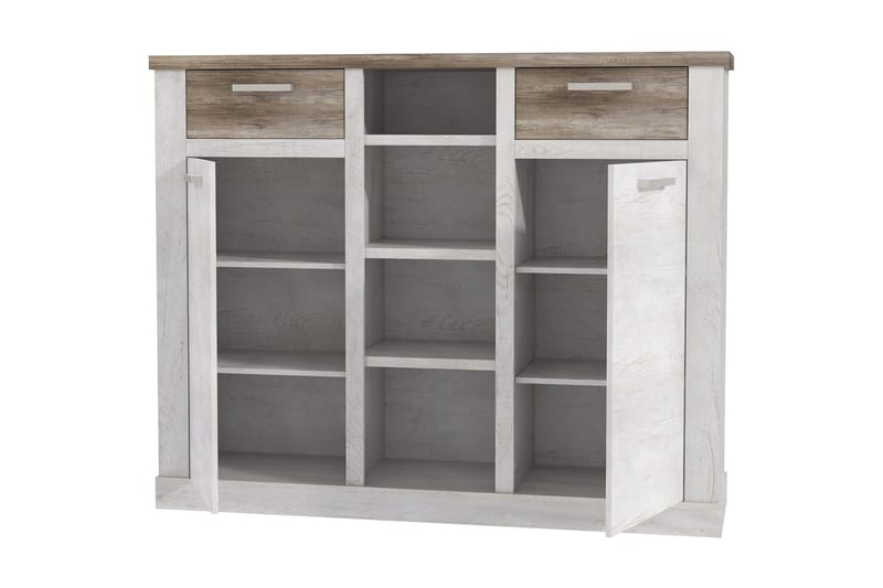 Senkki Breage 41x160 cm - Ruskea/Valkoinen - Säilytys - Kaappi - Vitriini