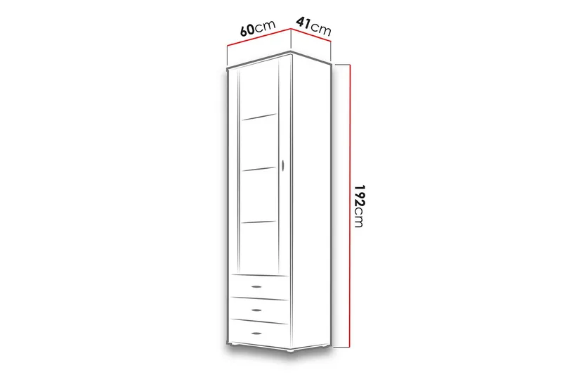 Soho Skåp 41x60 cm Black - Säilytys - Kaappi - Vitriini