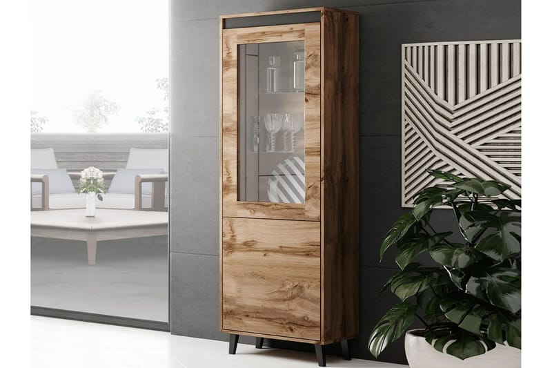 Strontian Vitrinskåp 183 cm Scandinavian Choice Anthracite - Säilytys - Kaappi - Vitriini