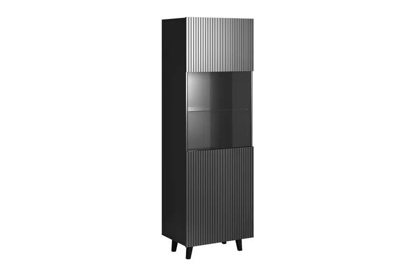 Strontian Vitrinskåp 183 cm Scandinavian Choice Anthracite/Black, Antrasiitti/Musta