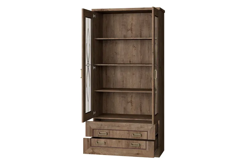 Tadeusz Vitriinikaappi 90x44x190 cm - Säilytys - Kaappi - Vitriini