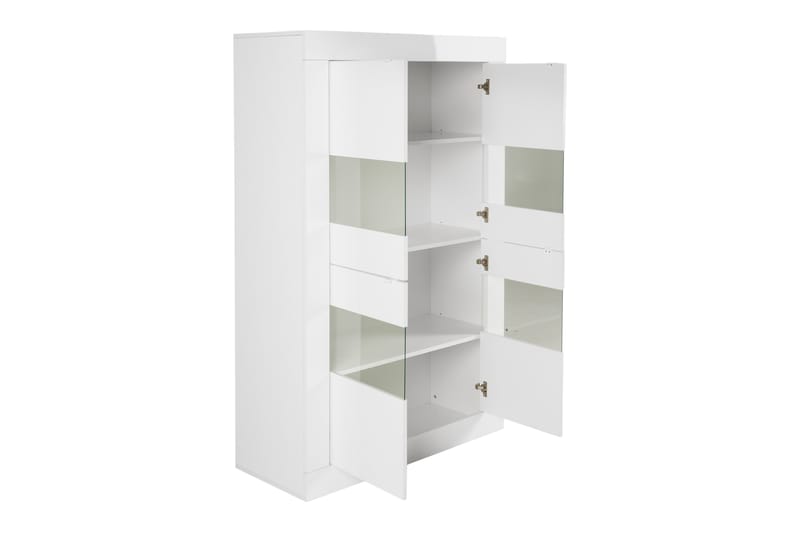 Vitriinikaappi Astal 102 cm - Valkoinen - Säilytys - Kaappi - Vitriini