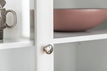 Vitriinikaappi Aveza Mattavalkoinen - Valkoinen - Säilytys - Kaappi - Vitriini