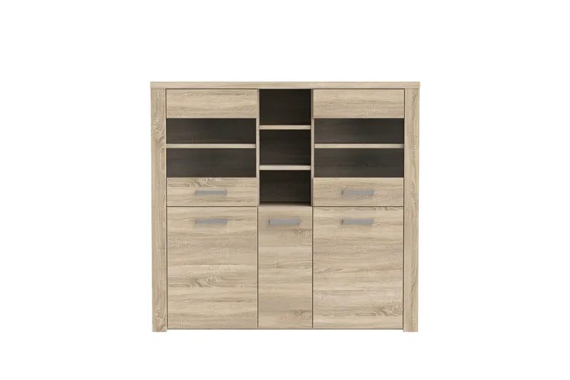 Vitriinikaappi Bankso 41x146 cm - Ruskea - Säilytys - Kaappi - Vitriini