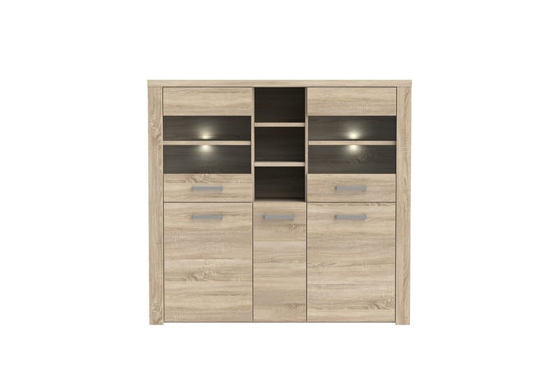 Vitriinikaappi Bankso 41x146 cm - Ruskea - Säilytys - Kaappi - Vitriini