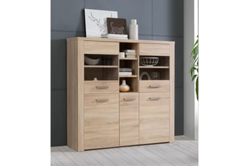 Vitriinikaappi Bankso 41x146 cm - Ruskea - Säilytys - Kaappi - Vitriini