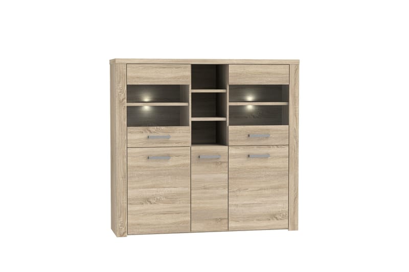 Vitriinikaappi Bankso 41x146 cm - Ruskea - Säilytys - Kaappi - Vitriini