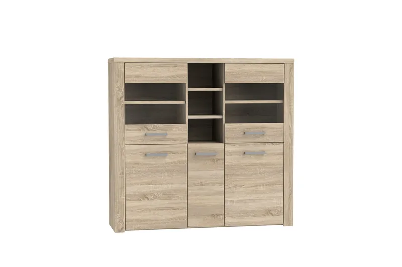 Vitriinikaappi Bankso 41x146 cm - Ruskea - Säilytys - Kaappi - Vitriini