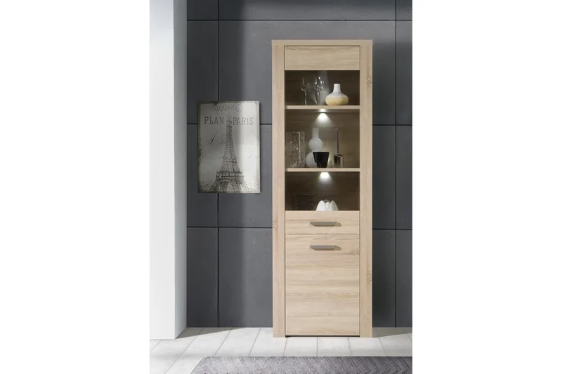 Vitriinikaappi Bankso 41x67 cm, Ruskea