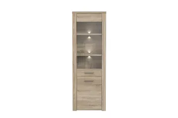 Vitriinikaappi Bankso 41x67 cm - Ruskea - Säilytys - Kaappi - Vitriini