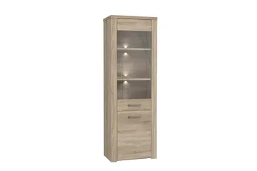 Vitriinikaappi Bankso 41x67 cm - Ruskea - Säilytys - Kaappi - Vitriini
